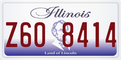 IL license plate Z608414