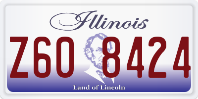 IL license plate Z608424