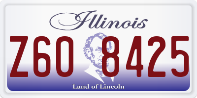 IL license plate Z608425