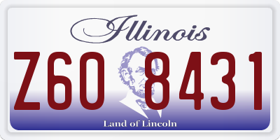 IL license plate Z608431