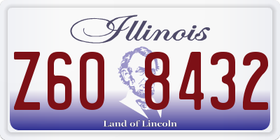 IL license plate Z608432