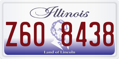 IL license plate Z608438