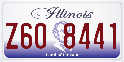 IL license plate Z608441