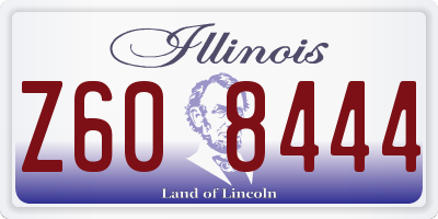 IL license plate Z608444