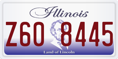 IL license plate Z608445