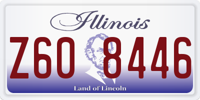 IL license plate Z608446