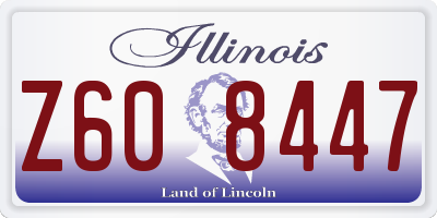 IL license plate Z608447