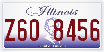 IL license plate Z608456