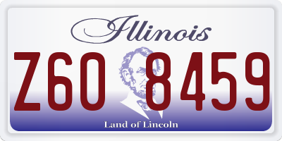 IL license plate Z608459