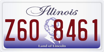 IL license plate Z608461