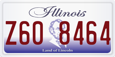 IL license plate Z608464