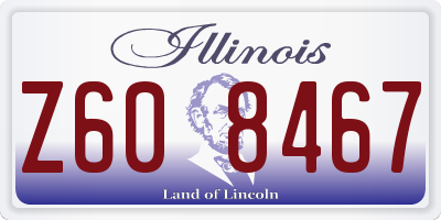 IL license plate Z608467
