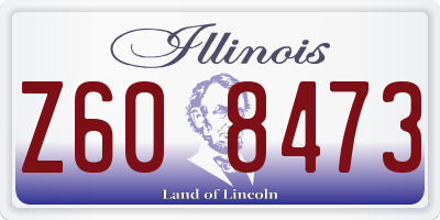 IL license plate Z608473