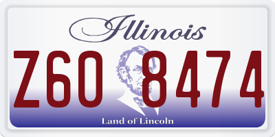 IL license plate Z608474