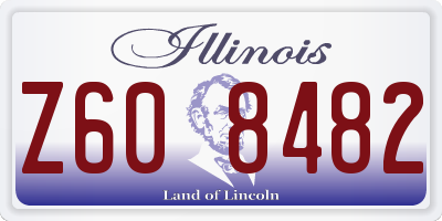 IL license plate Z608482
