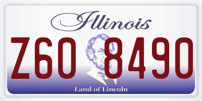 IL license plate Z608490