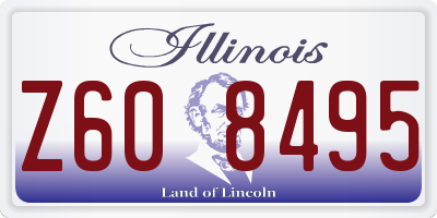 IL license plate Z608495