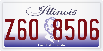 IL license plate Z608506