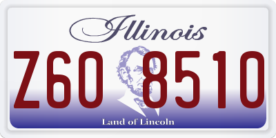 IL license plate Z608510