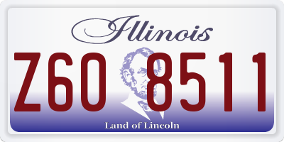 IL license plate Z608511