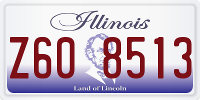 IL license plate Z608513