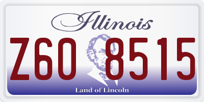 IL license plate Z608515