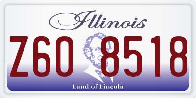 IL license plate Z608518