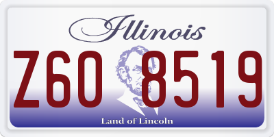 IL license plate Z608519