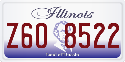 IL license plate Z608522