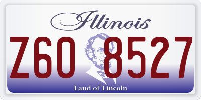 IL license plate Z608527
