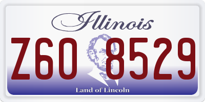 IL license plate Z608529