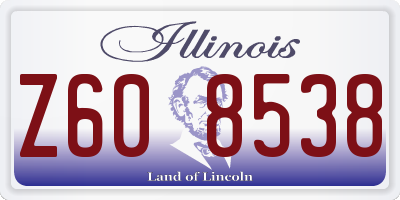 IL license plate Z608538