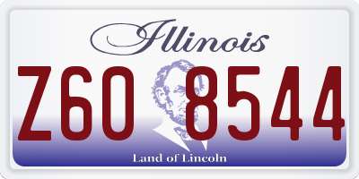 IL license plate Z608544