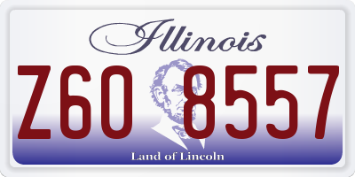 IL license plate Z608557