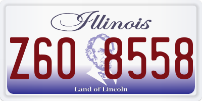 IL license plate Z608558