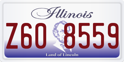 IL license plate Z608559