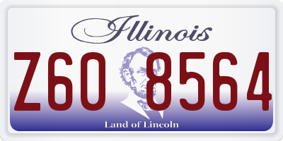 IL license plate Z608564