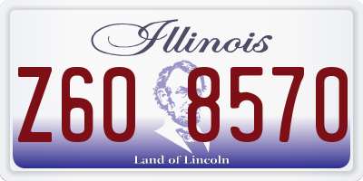 IL license plate Z608570