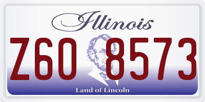IL license plate Z608573