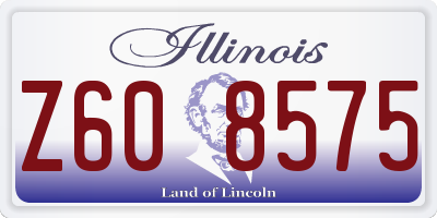 IL license plate Z608575