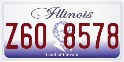 IL license plate Z608578