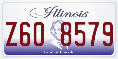 IL license plate Z608579