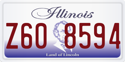 IL license plate Z608594