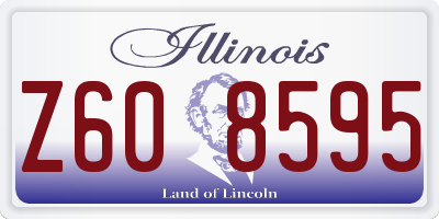 IL license plate Z608595
