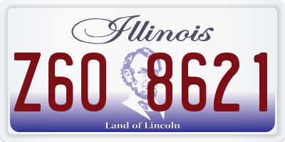 IL license plate Z608621