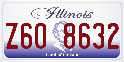 IL license plate Z608632