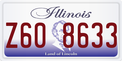 IL license plate Z608633
