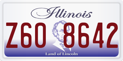 IL license plate Z608642