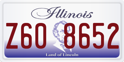 IL license plate Z608652