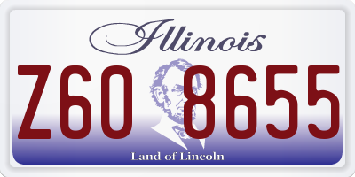 IL license plate Z608655